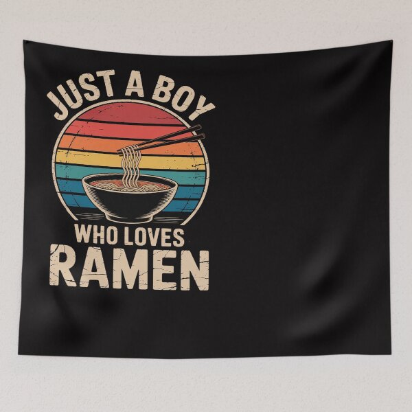 Item preview, Just A Boy Who Loves Ramen designed and sold by Silicula.