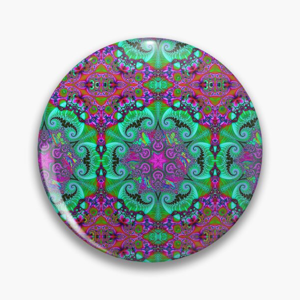 Item preview, Fractals UV Reactive Psychedelic Trippy Pattern in Purple designed and sold by FestDrip.
