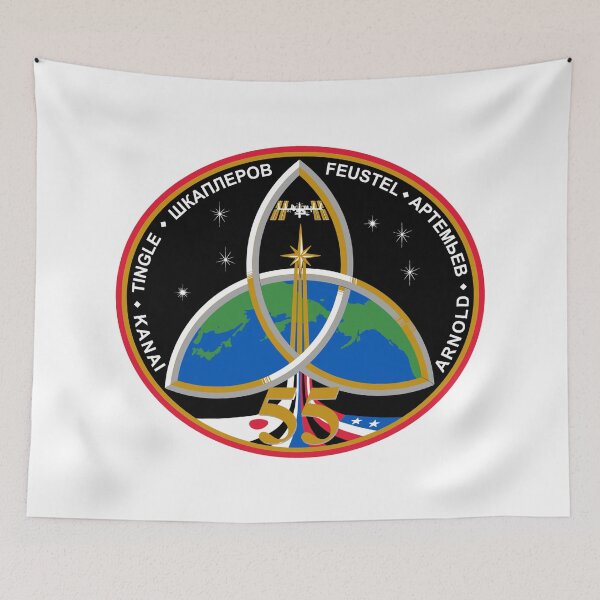 Item preview, International Space Station Expedition 55 Patch designed and sold by CharlieDesings.