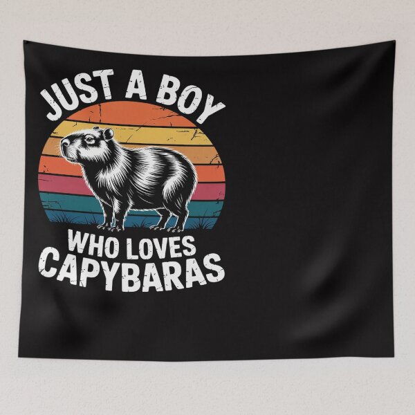 Item preview, Just A Boy Who Loves Capybaras designed and sold by Silicula.