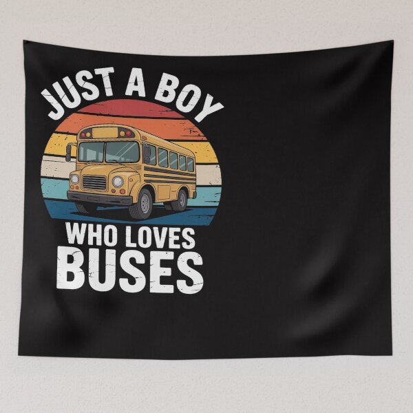 Item preview, Just a Boy who loves Buses designed and sold by Silicula.