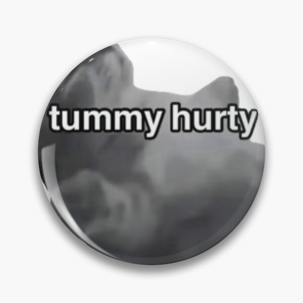 Item preview, tummy hurty cat designed and sold by catmemes4u.