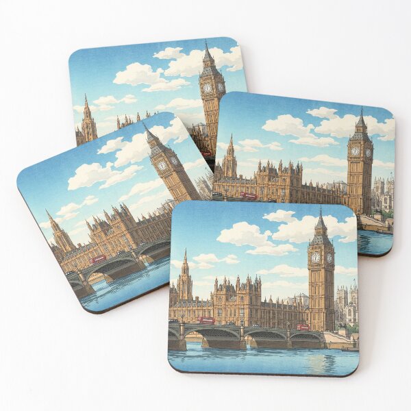 Item preview, The Palace of Westminster Japanese Woodblock Print designed and sold by Takeda-art.