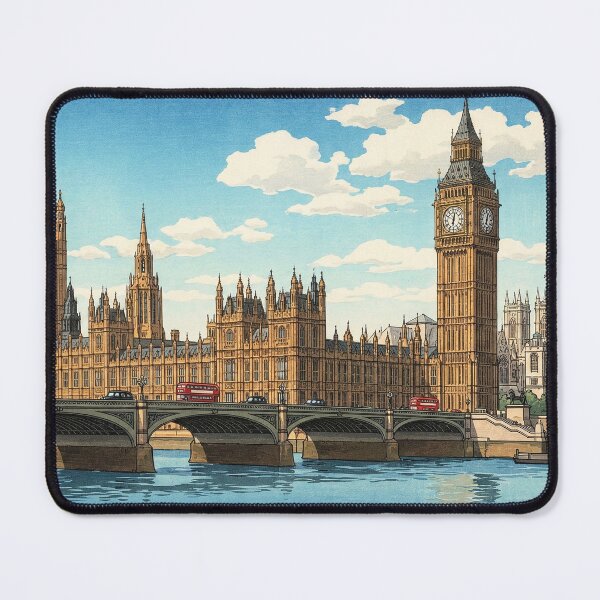 Item preview, The Palace of Westminster Japanese Woodblock Print designed and sold by Takeda-art.