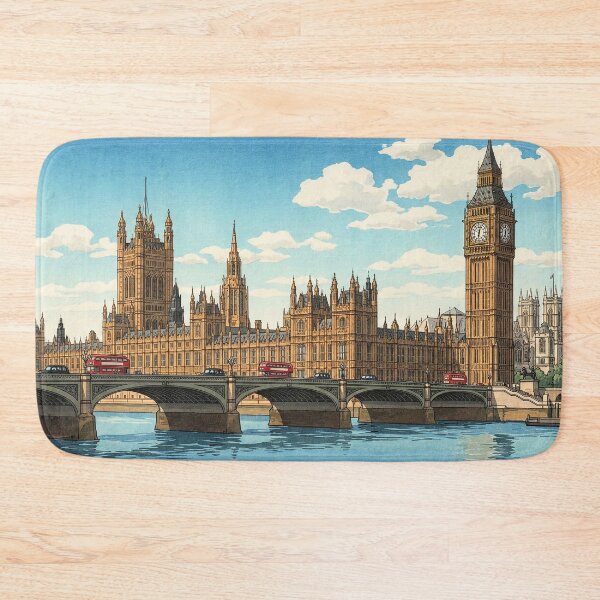 Item preview, The Palace of Westminster Japanese Woodblock Print designed and sold by Takeda-art.