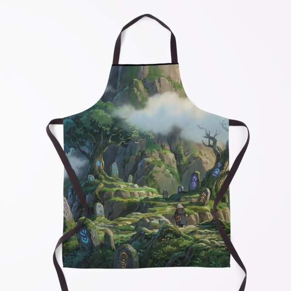 Item preview, Mountain Spirit Peak Ghibli mountain art designed and sold by Glitchart66.