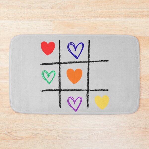 Item preview,  Tic-tac-toe of hearts. LGBT Colors designed and sold by studio468.