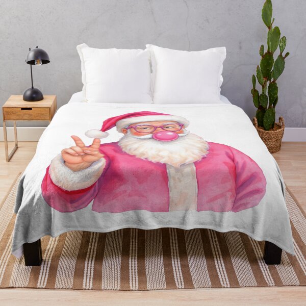 Item preview, Retro Christmas Santa – Funny Santa Blowing Bubble Gum | Vintage Holiday Design designed and sold by tatajef14.