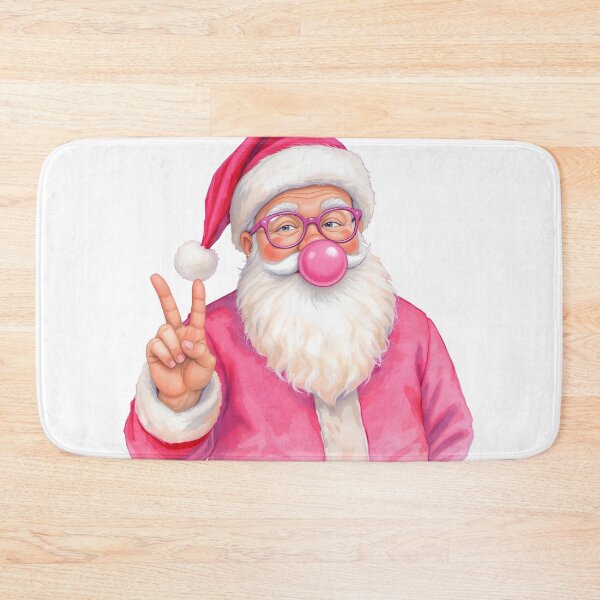 Item preview, Retro Christmas Santa – Funny Santa Blowing Bubble Gum | Vintage Holiday Design designed and sold by tatajef14.