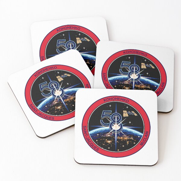 Item preview, International Space Station Expedition 58 Patch designed and sold by CharlieDesings.
