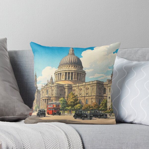 Item preview, St Pauls Cathedral Japanese Woodblock Print designed and sold by Takeda-art.