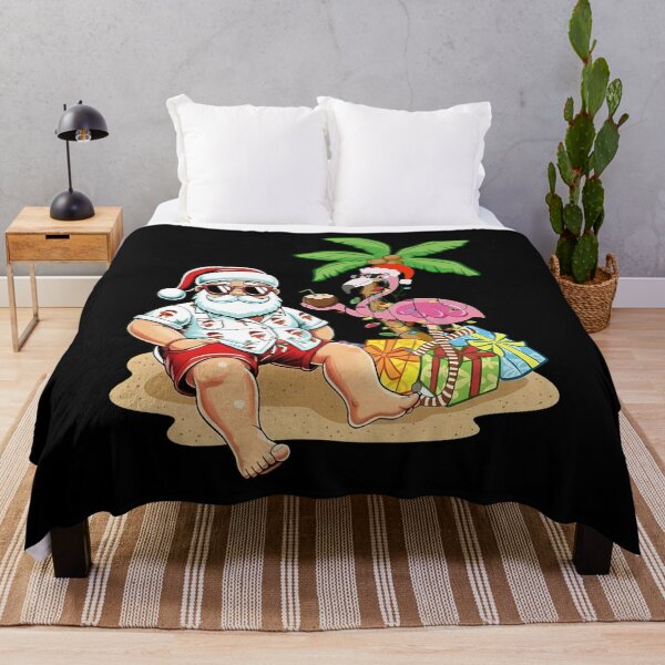 Item preview, Santa and Flamingo Tropical Christmas T-Shirt designed and sold by TinaMDedrick.