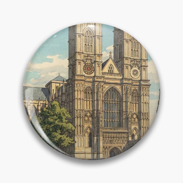 Item preview, Westminster Abbey Japanese Woodblock Print designed and sold by Takeda-art.