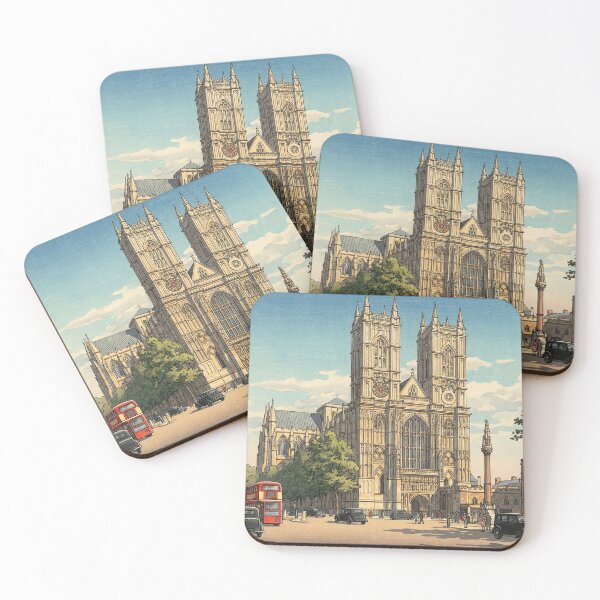Item preview, Westminster Abbey Japanese Woodblock Print designed and sold by Takeda-art.