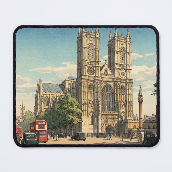 Item preview, Westminster Abbey Japanese Woodblock Print designed and sold by Takeda-art.