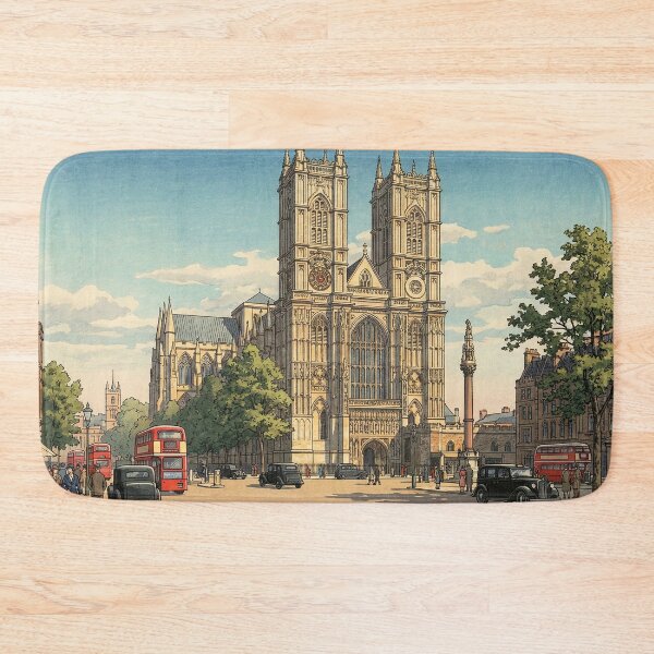 Item preview, Westminster Abbey Japanese Woodblock Print designed and sold by Takeda-art.
