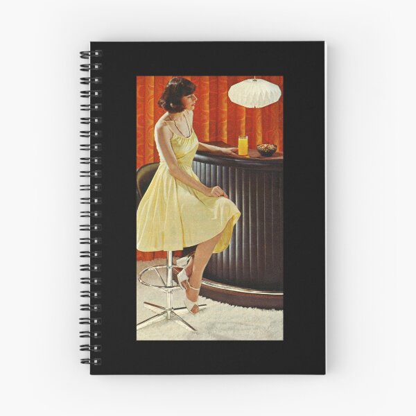 Item preview, Mid Century Night at the Bar - 1970s Girl at Bar designed and sold by The Sticker Bureau.