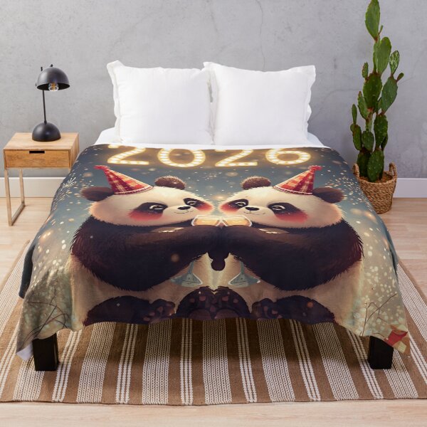 Item preview, Panda Couple Toast – New Year 2026 Celebration Art designed and sold by WildlifeWhimsy.