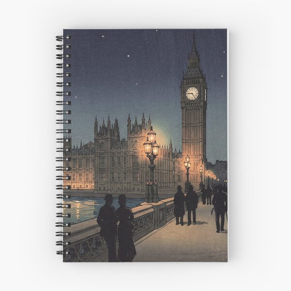 Item preview, The Palace of Westminster at Night Japanese Woodblock Print designed and sold by Takeda-art.