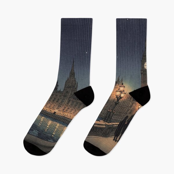 Item preview, The Palace of Westminster at Night Japanese Woodblock Print designed and sold by Takeda-art.