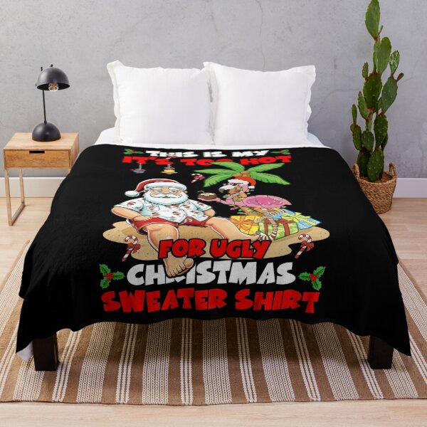 Item preview, Too Hot for Ugly Christmas Sweater Flamingo T-Shirt designed and sold by LarryMBrown.
