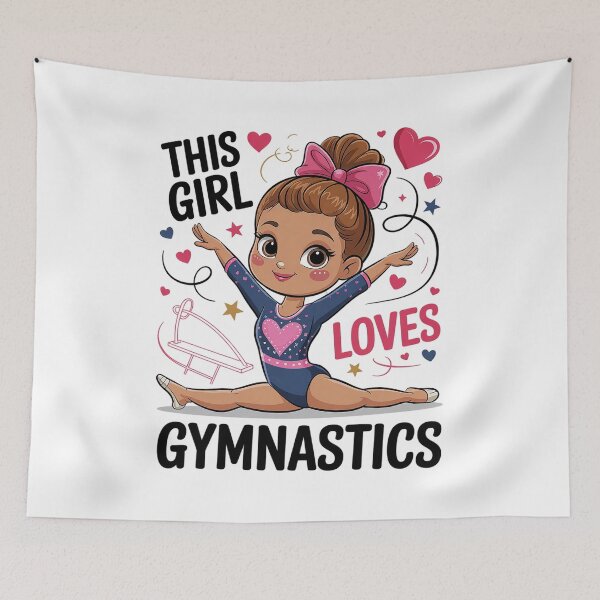 Item preview, This girl loves gymnastics designed and sold by RayArmstrong.