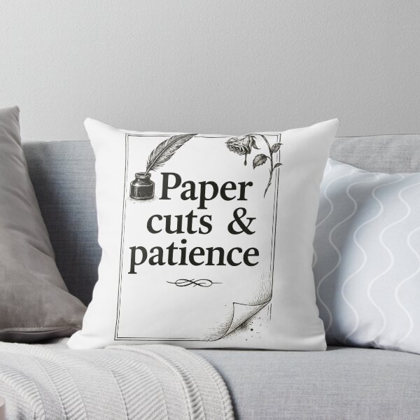 Item preview, Paper Cuts & Patience — Writer’s Motto designed and sold by Mouraludia.