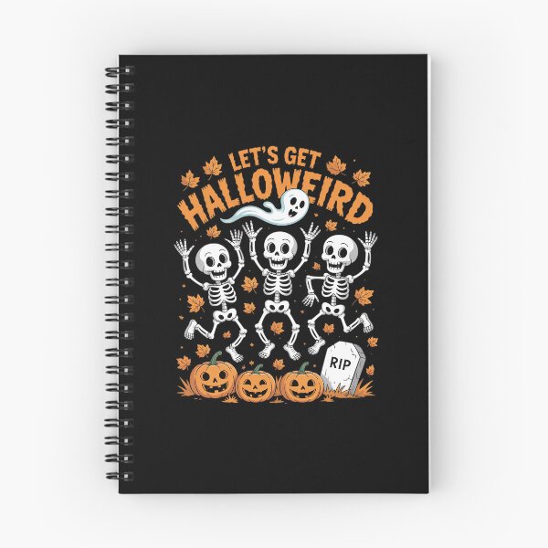 Item preview, Let's Get Halloweird Skeletons Pumpkins designed and sold by LinlinsDemons.