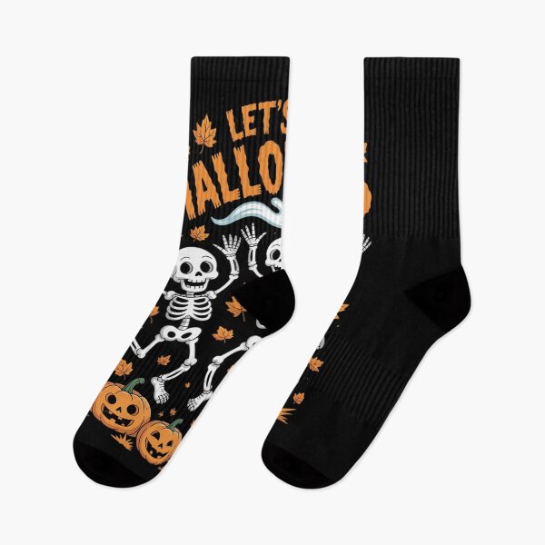 Item preview, Let's Get Halloweird Skeletons Pumpkins designed and sold by LinlinsDemons.