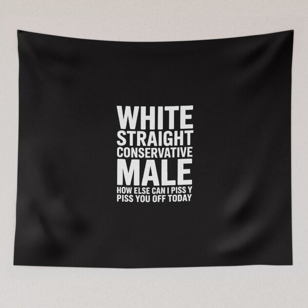Item preview, White Straight Conservative And Male designed and sold by Silicula.