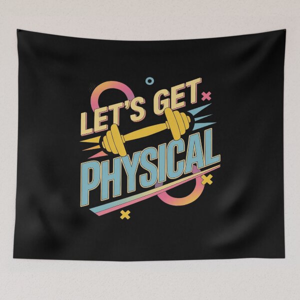 Item preview, Lets Get Physical 80's 90's Style Workout Gym designed and sold by LinlinsDemons.