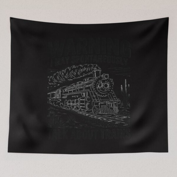 Item preview, Warning I May Spontaneously Talk About Trains designed and sold by Silicula.