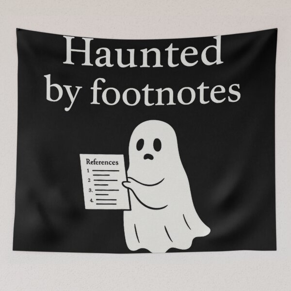 Item preview, Haunted By Footnotes designed and sold by Mouraludia.