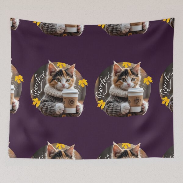 Aperçu de l'œuvre Café pour chat parfait créée et vendue par Joyful-Designer.