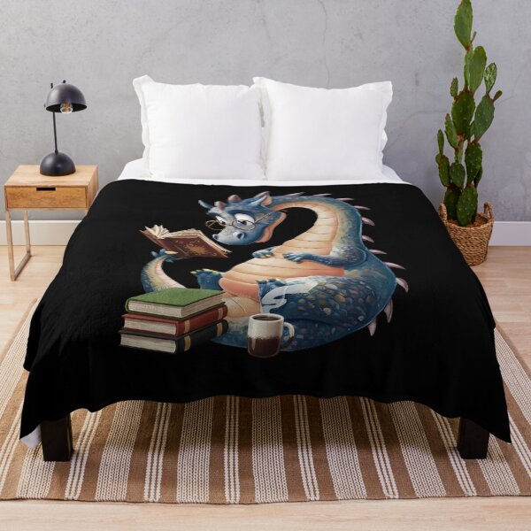 Item preview, Cute Bookish Dragon Reading T-Shirt designed and sold by LashondaGreen89.
