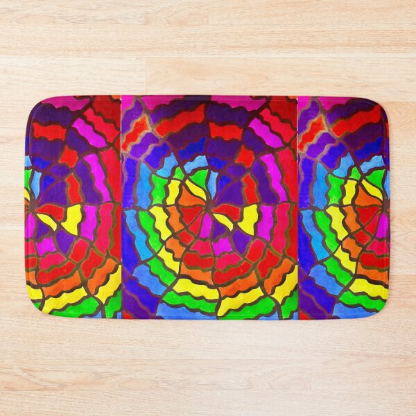 Item preview, Spiderweb inspired rainbow pen art designed and sold by MishaArtsCA.