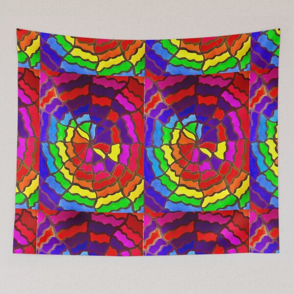 Artikelvorschau, Spinnennetz-inspirierte Regenbogen-Stiftkunst entworfen und verkauft von MishaArtsCA.