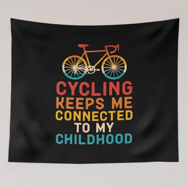 Item preview, Cycling Keeps Me Connected Childhood designed and sold by BrandyMartha.