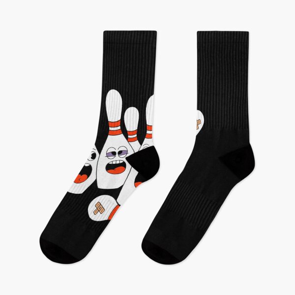 Item preview, Cartoon Bowling Scared Bowling Pins Funny Sport Bowler  designed and sold by khorbiasieno.