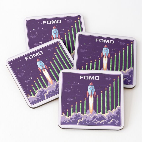 Item preview, FOMO Rocket Pixel Art designed and sold by ACRShop.