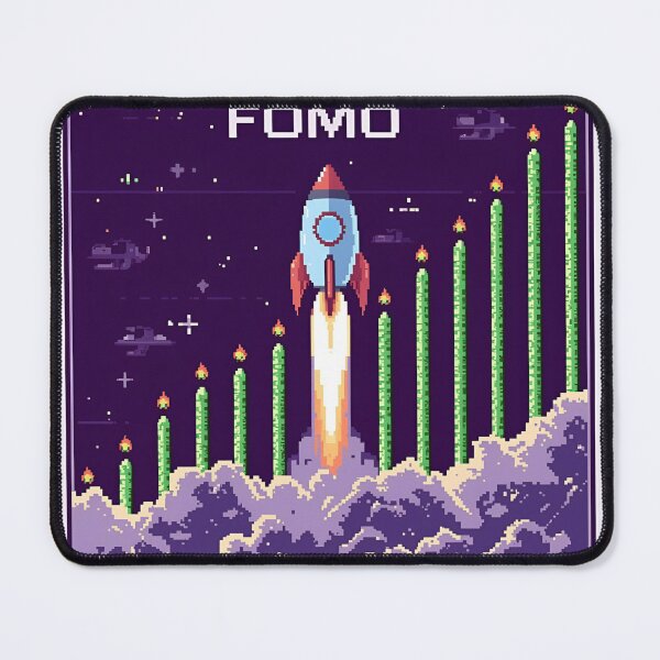 Item preview, FOMO Rocket Pixel Art designed and sold by ACRShop.