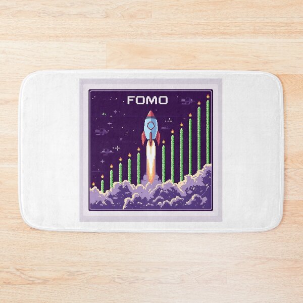 Item preview, FOMO Rocket Pixel Art designed and sold by ACRShop.