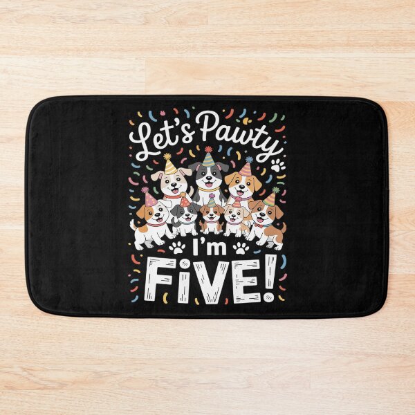 Item preview, Lets Pawty I'm FIVE! Puppy Dog Themed Birthday Party designed and sold by FndPardaL.