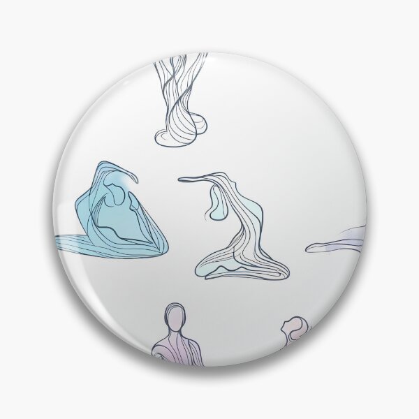 Item preview, Abstract Fluid Yoga Poses Minimalist Line Art designed and sold by oynipshop.