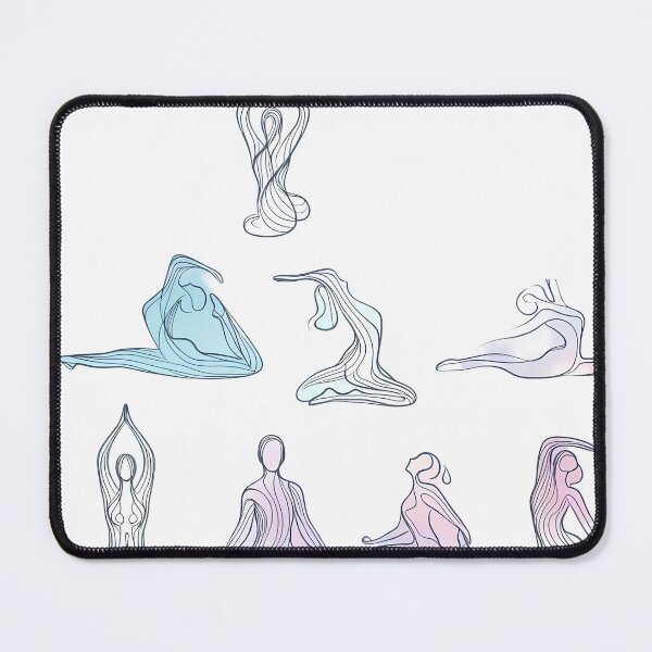 Item preview, Abstract Fluid Yoga Poses Minimalist Line Art designed and sold by oynipshop.