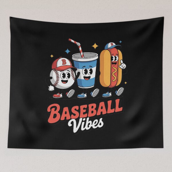 Artikelvorschau, Baseball-Spieltag Retro-Baseball-Vibes Sportfan entworfen und verkauft von DrewLeuschke.