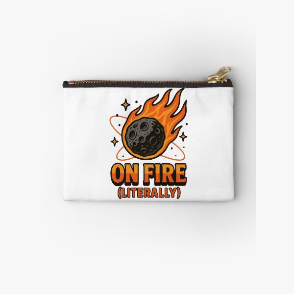 Item preview, On Fire (Literally) - Funny Meteor Space Pun Design designed and sold by inkoutninja.