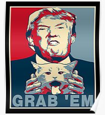 Trump Grab Em Poster Poster