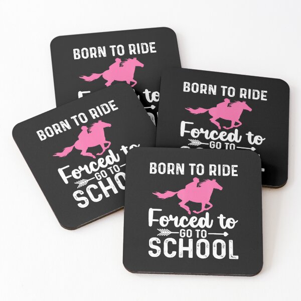 Item preview, Born To Ride Forced Go To School designed and sold by CarmelaConstan.