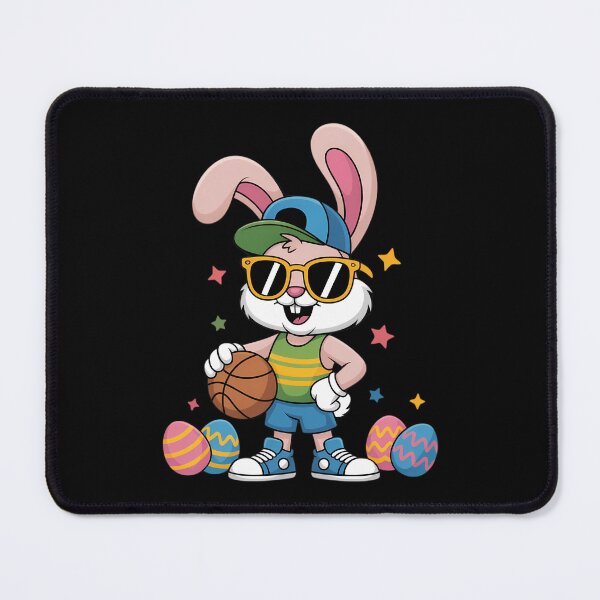 Item preview, Easter Sport Happy Easter Bunny Playing Basketball designed and sold by DentistLegal.